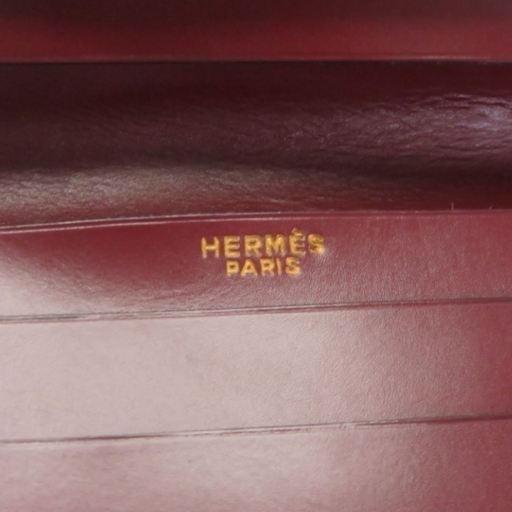 100% Authentic Hermès Hermes Calf Wallet Purse - Picture 5 of 6